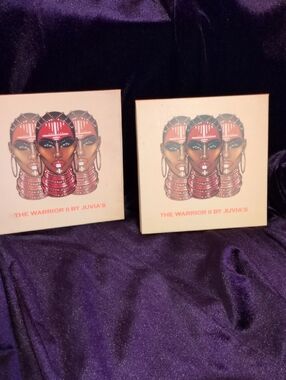4 PALETTES/THE WARRIORS I,II,II BY JUVIA'S EYESHADOW PALETTE/THE ZULU BY JUVIA'S